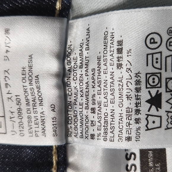 LEVIS 541 MENS JEANS SIZE W36 L30 DARK BLUE DENIM - Picture 11 of 11